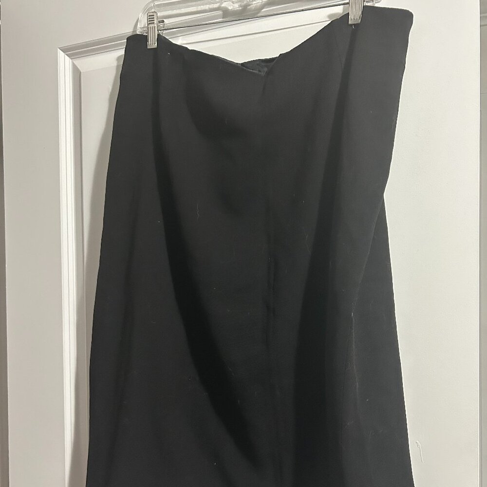 Ingrid Olson Black Skirt with Pleated Back - Size 16W